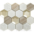 Mosaico hexagonal de mistura de cores 3D 3